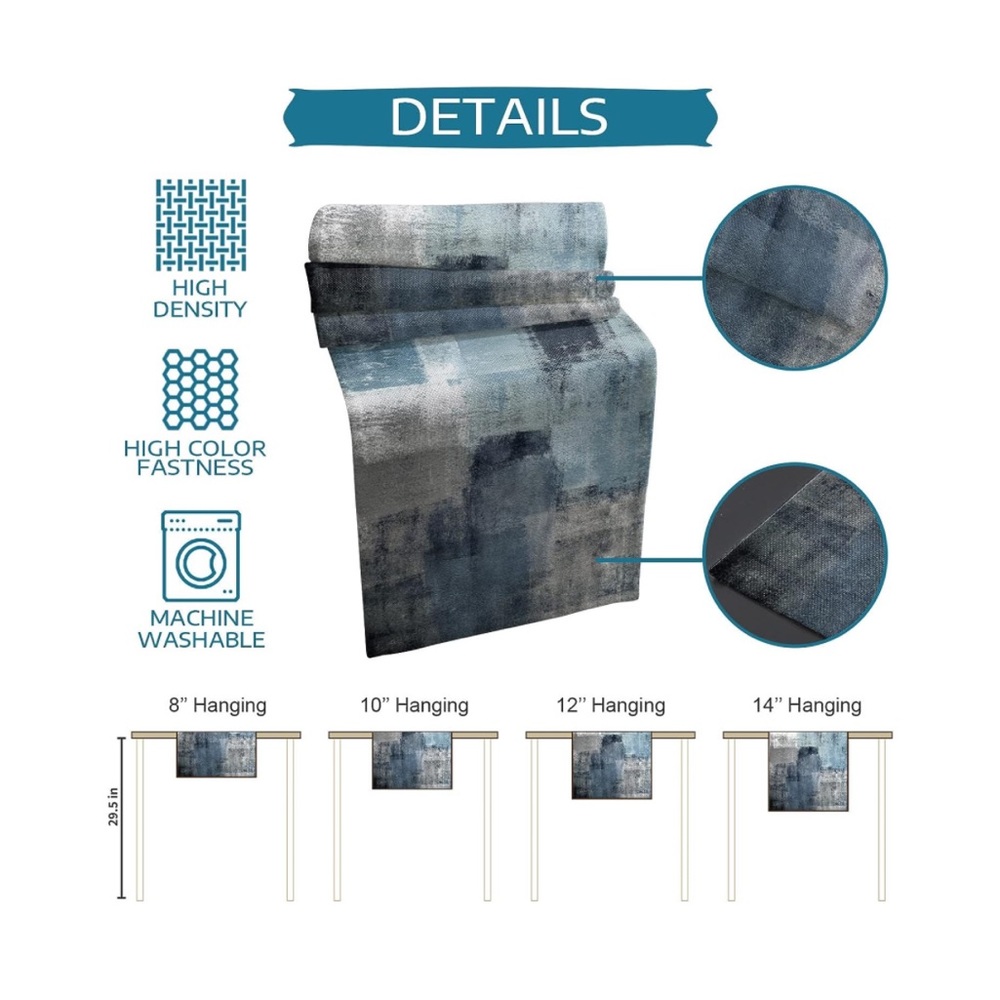 Ombré Table Runner - Blue Grey - Picture 5 of 7